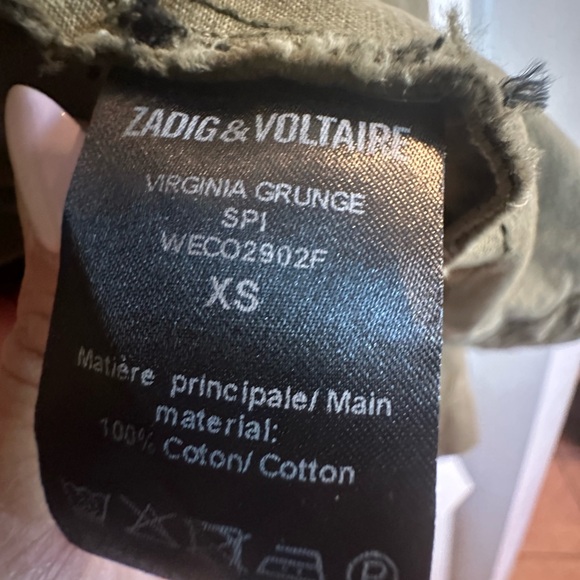 ZADIG & VOLTAIRE
Virginia Grunge Military Jacket - Size XS - Picture 7 of 8